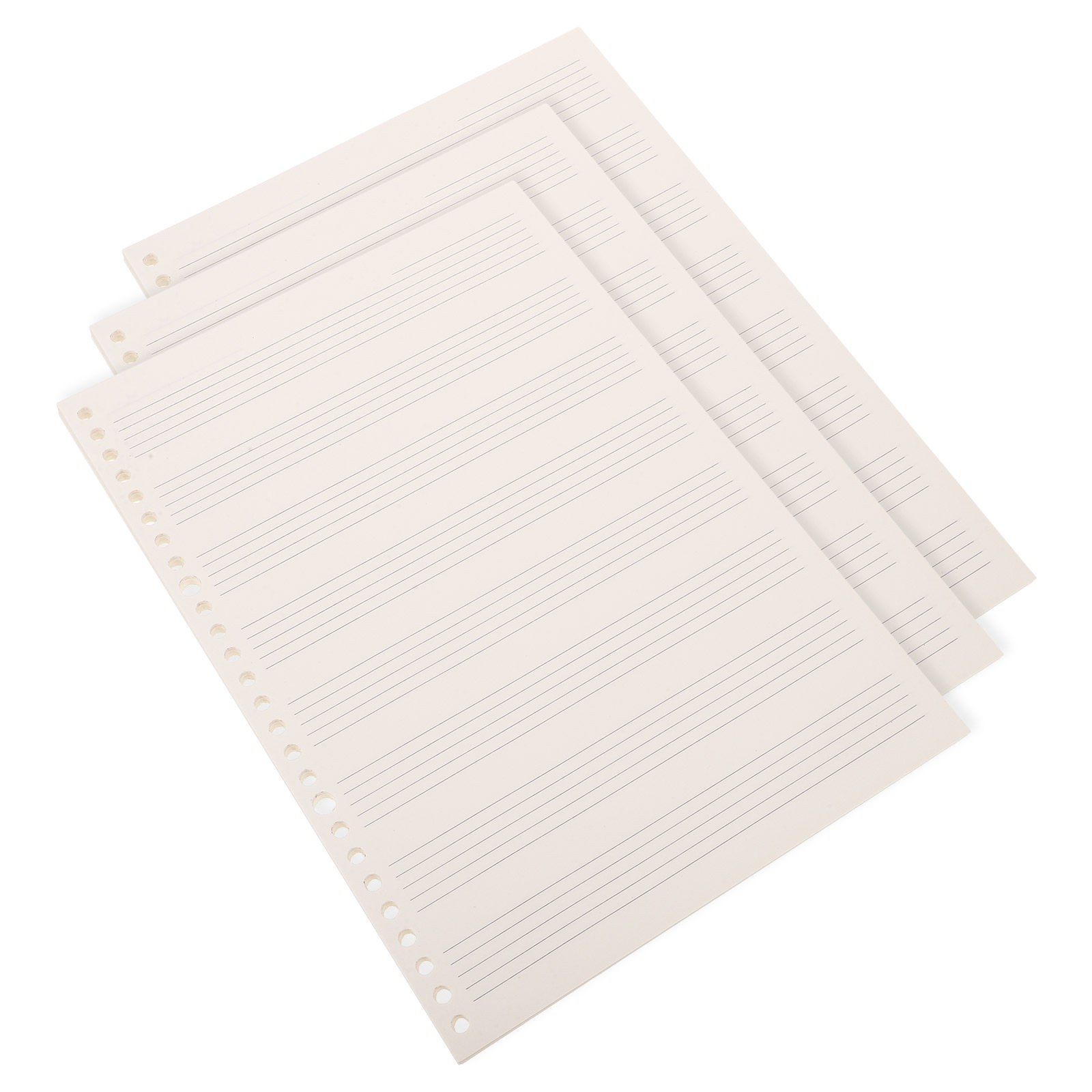 Blank Sheet Music Notebook - 3 sztuki – kompaktowy, odłączany zeszyt