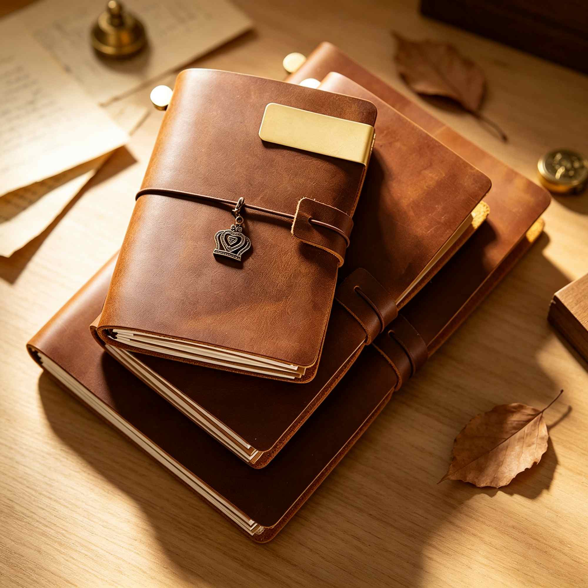 Vintage Leather Journal Notebook - Skórzany notes w stylu „Crazy Horse”