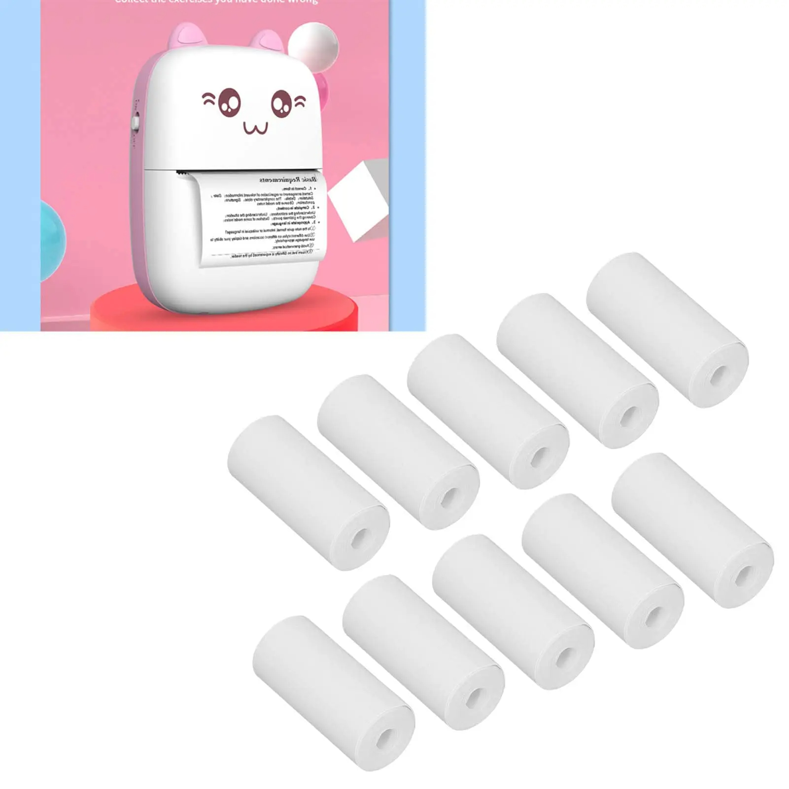 10 sztuk mini papieru do druka – Mini Pocket Thermal Printer Paper Roll recenzja i cena