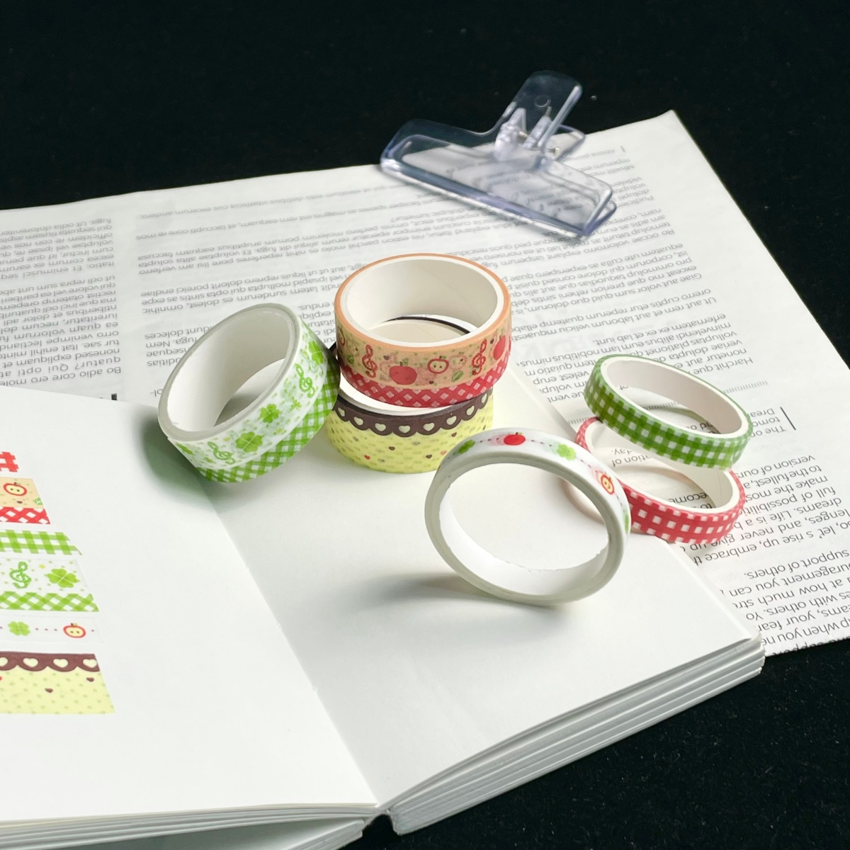 Taśma washi w stylu retro, z m – Blank Sheet Music Notebook recenzja i cena