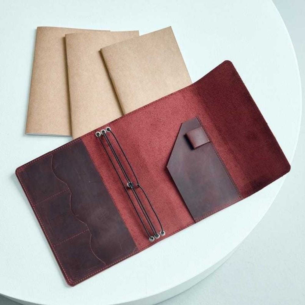 Skórzany, wielokrotnego użytku – Vintage Leather Journal Notebook recenzja i cena