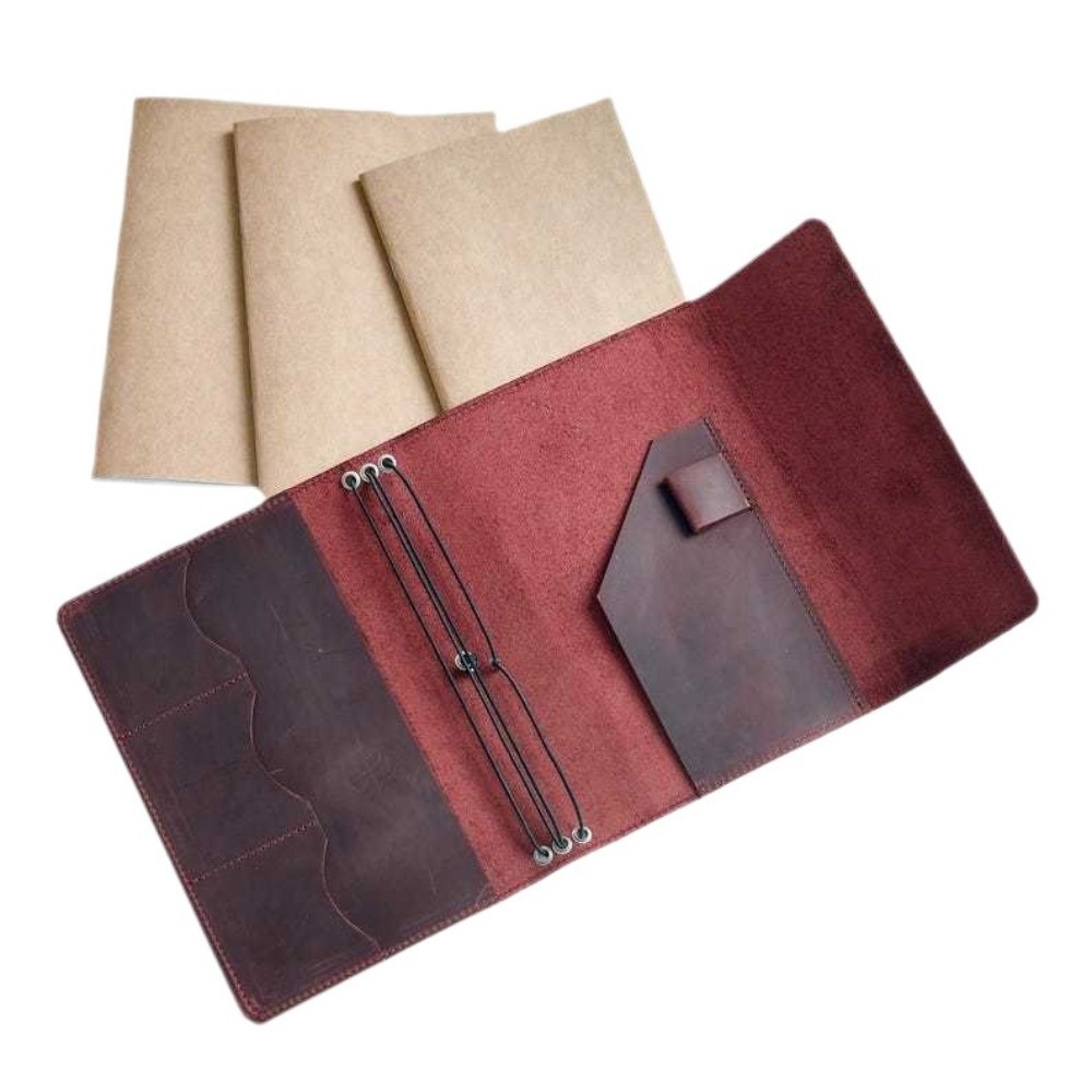 Skórzany, wielokrotnego użytku – Vintage Leather Journal Notebook recenzja i cena