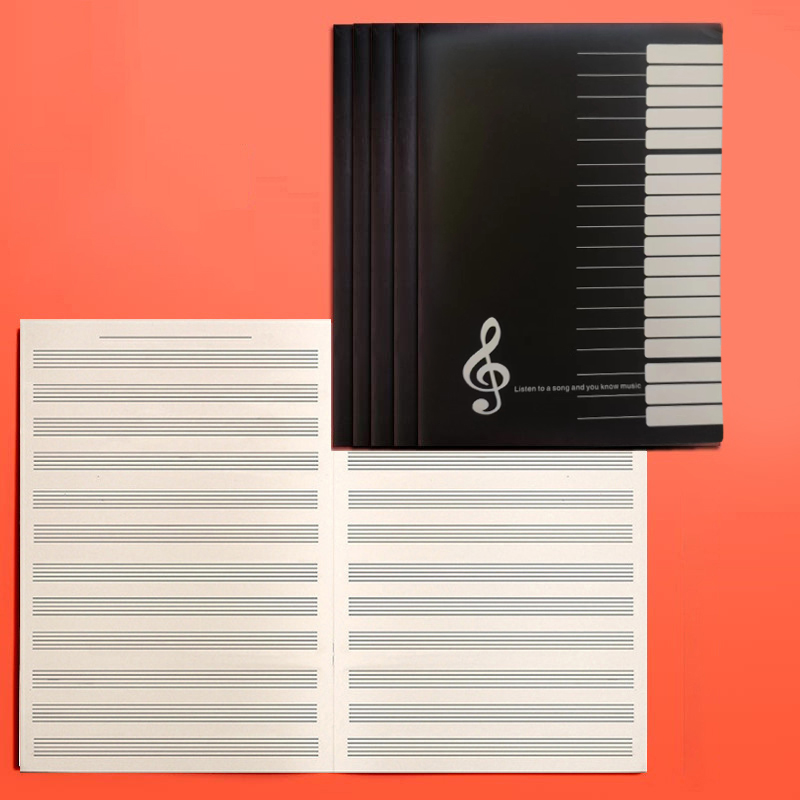 18 kartek Notatnik do ćwiczeń  – Blank Sheet Music Notebook recenzja i cena