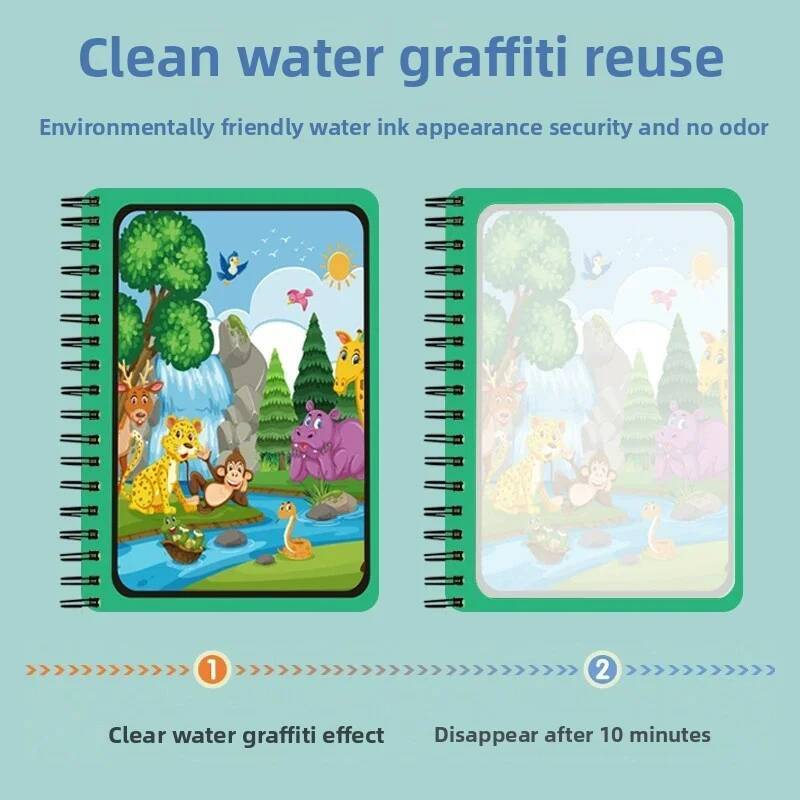 Zabawki Montessori Magiczna ks – Reusable Water Magic Coloring Book recenzja i cena
