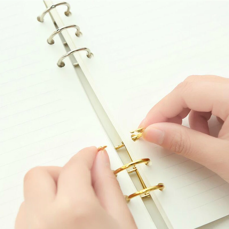 2 sztuk/zestaw metalowe pierśc – Stationery Books recenzja i cena