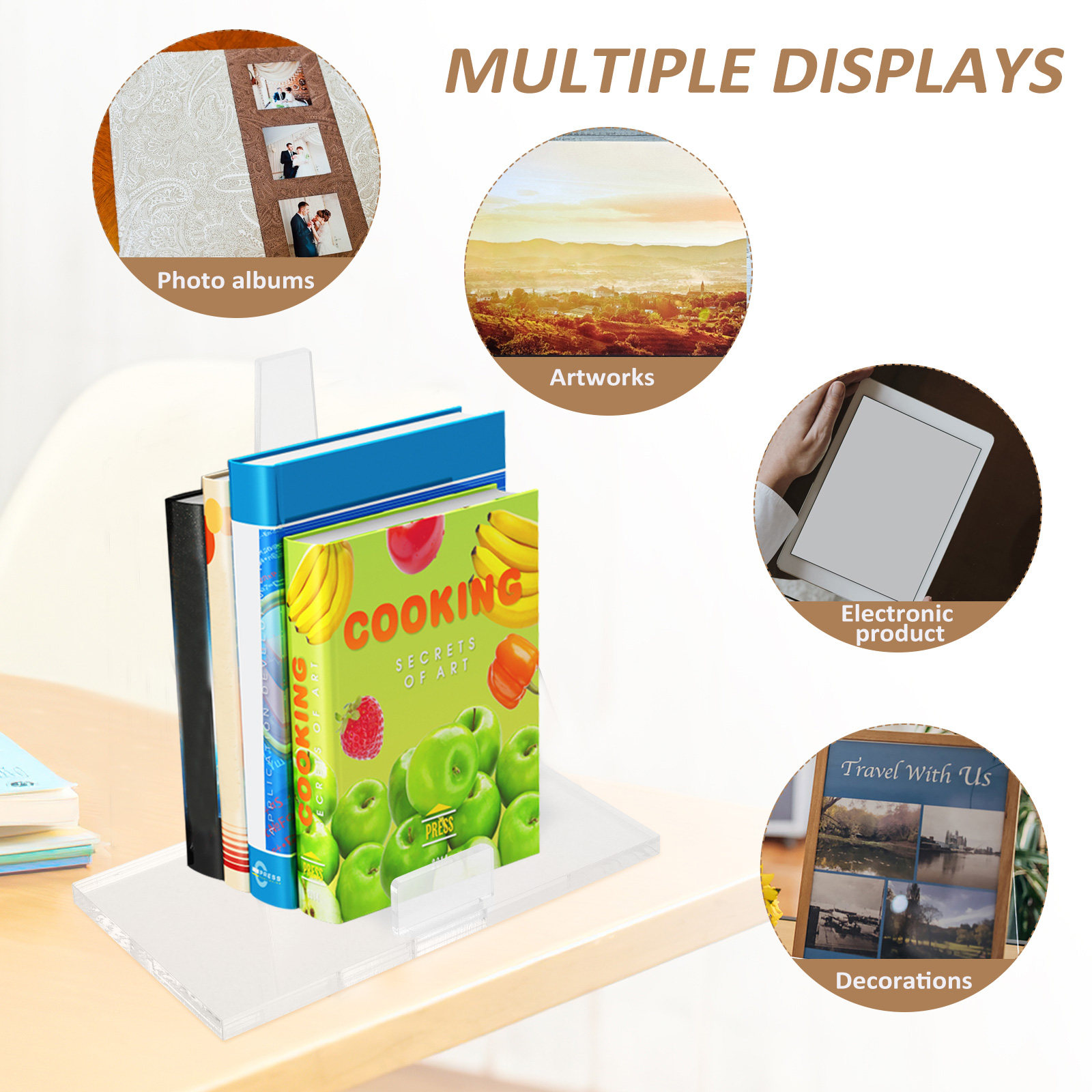 Uniwersalny stojak na płytki a – Clear Acrylic Book Stand Holder recenzja i cena