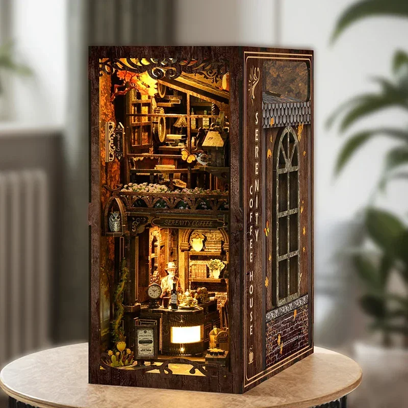 Półka na książki Serenity Coff – Diy Wooden Book Nook Kit Shelf Insert recenzja i cena