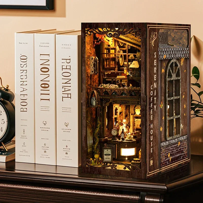 Półka na książki Serenity Coff – Diy Wooden Book Nook Kit Shelf Insert recenzja i cena