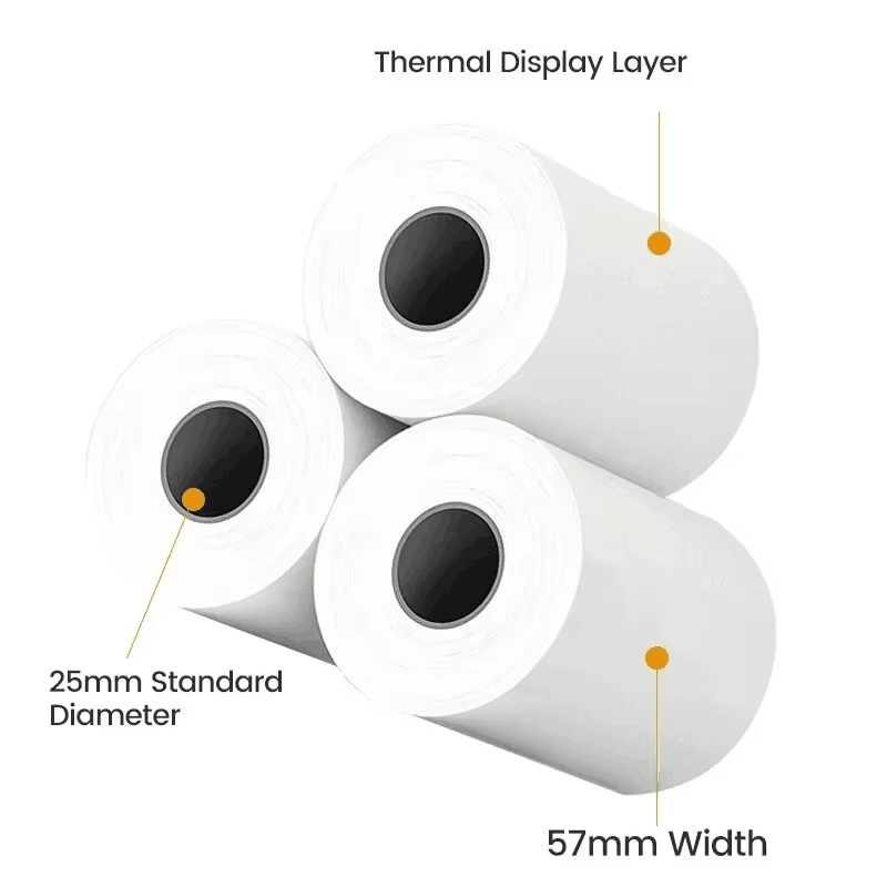 Papier termiczny do drukarek,  – Mini Pocket Thermal Printer Paper Roll recenzja i cena
