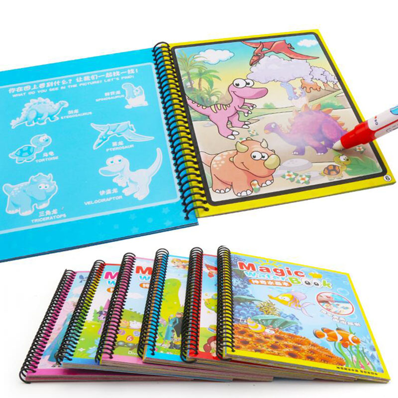 Malarstwo wielokrotnego użytku – Reusable Water Magic Coloring Book recenzja i cena