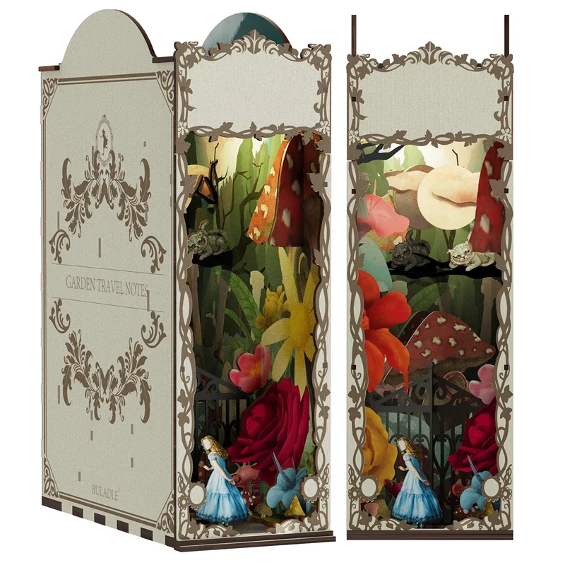 Podpórki do książek Podręcznik – Diy Wooden Book Nook Kit Shelf Insert recenzja i cena